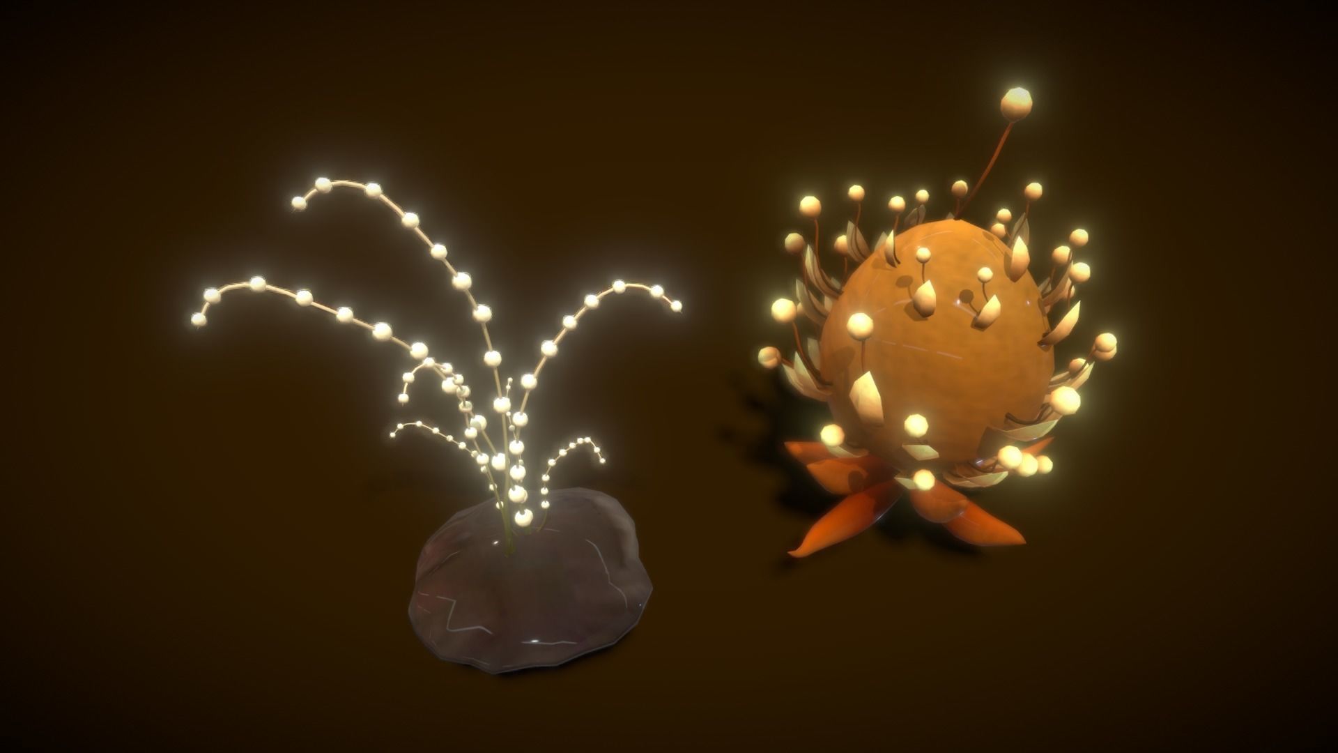 Cartoon Seaweed 6 Low-poly 3D model_10