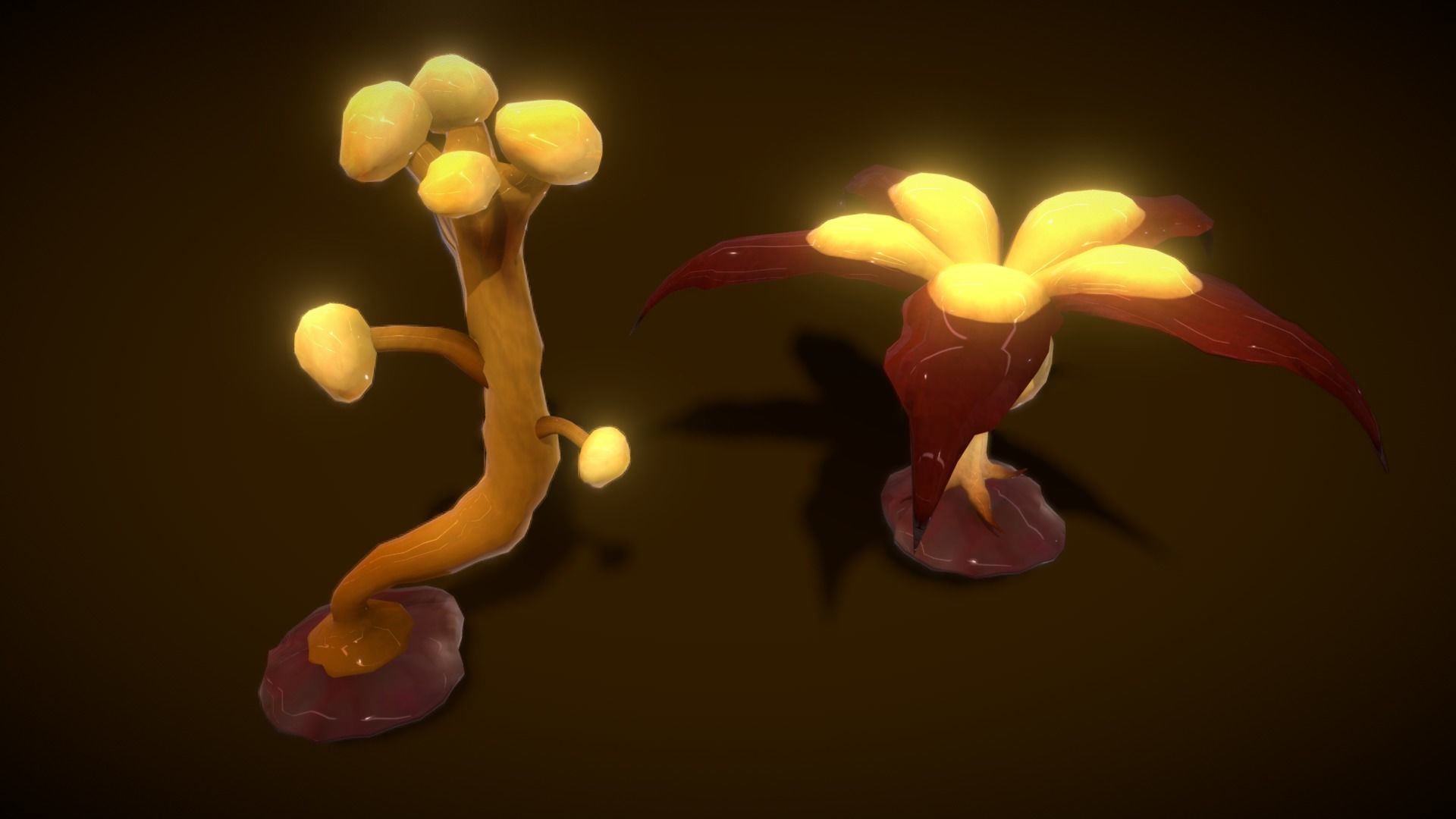 Cartoon Seaweed 6 Low-poly 3D model_7