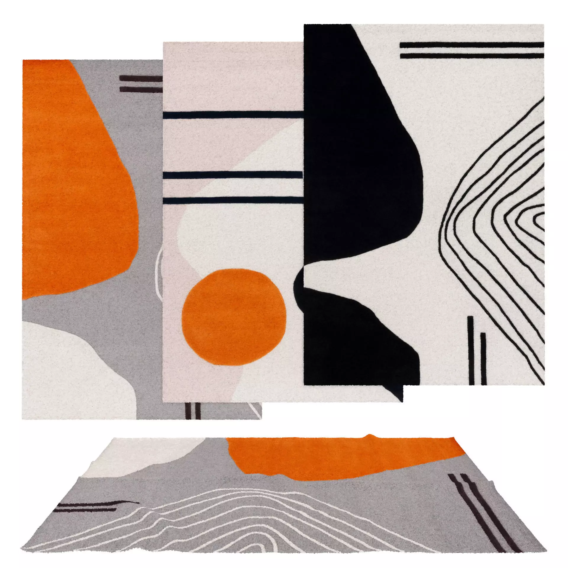 Rugs No 875 Low-poly 3D model_0