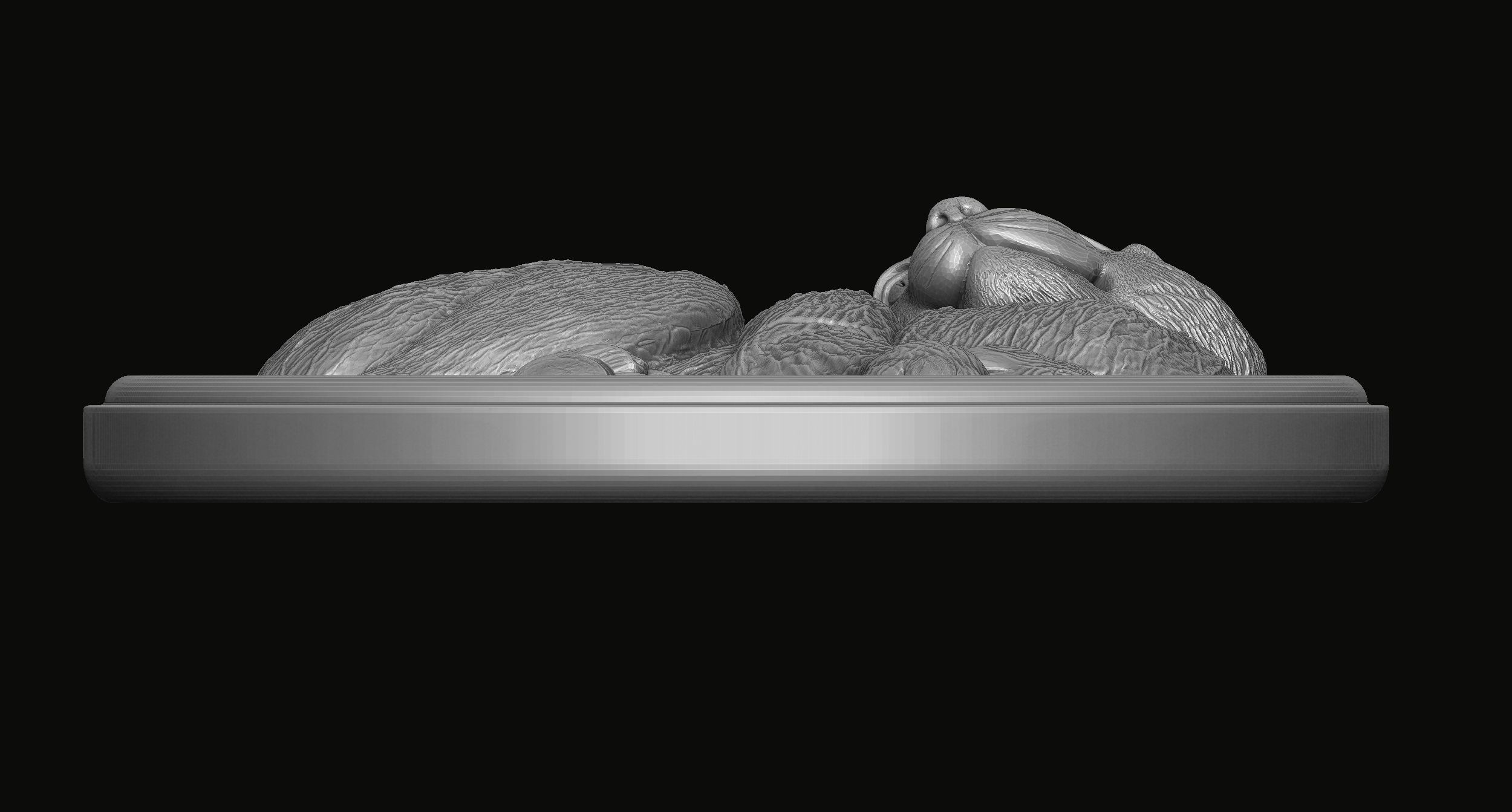 Cat Pendant 3D print model_6