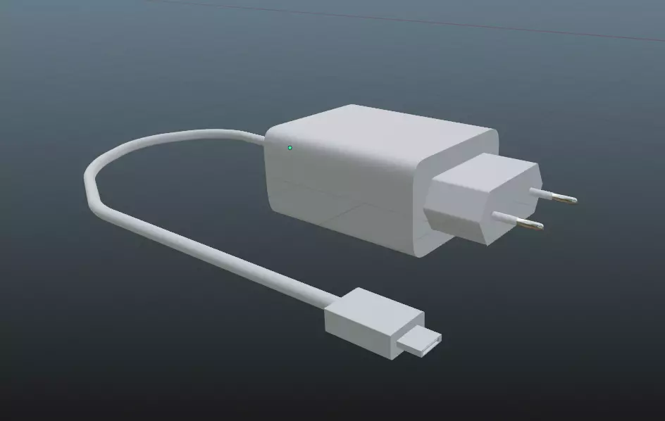 model phone charger adapter 3D model_0