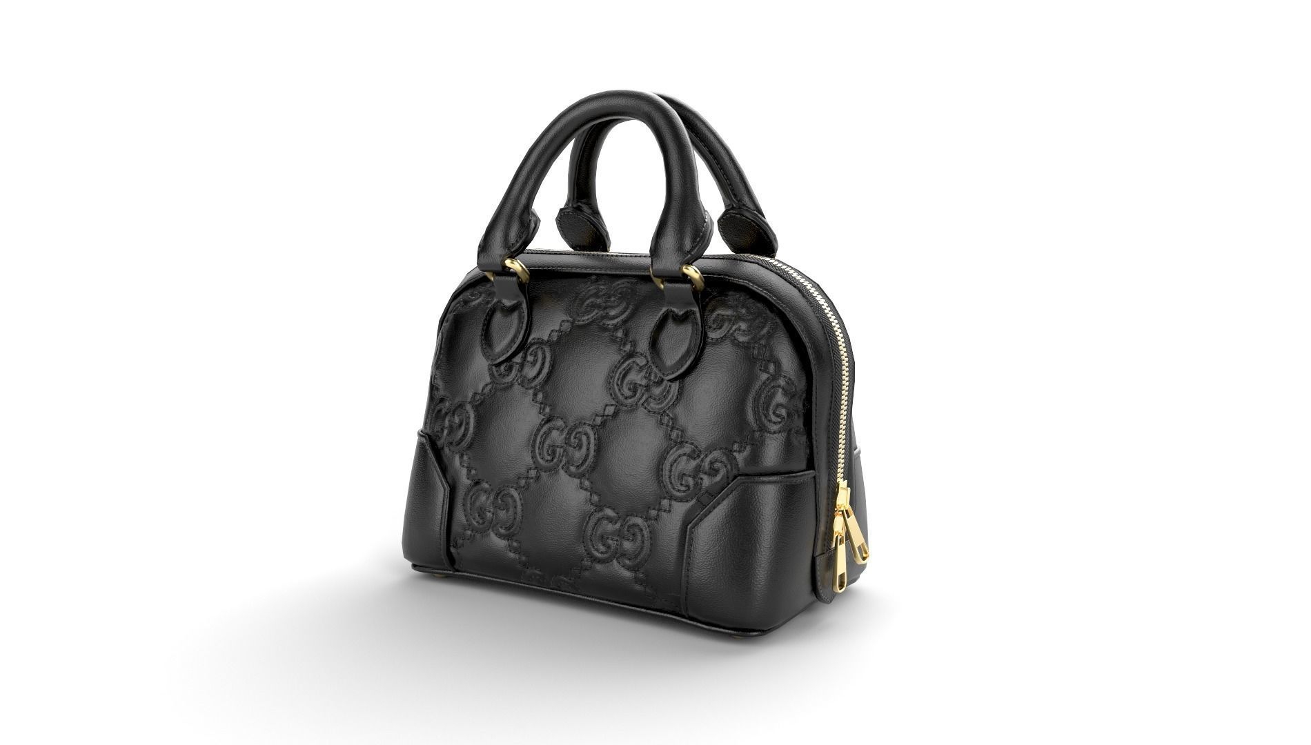 Handbag-GUCCI Low-poly 3D model_9