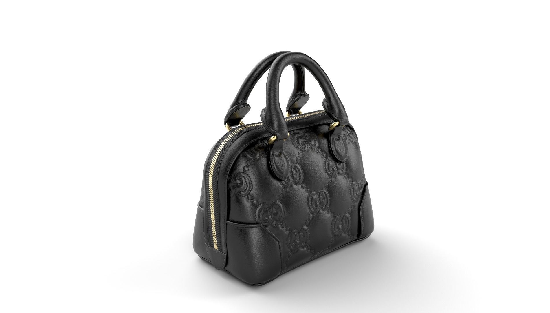 Handbag-GUCCI Low-poly 3D model_11