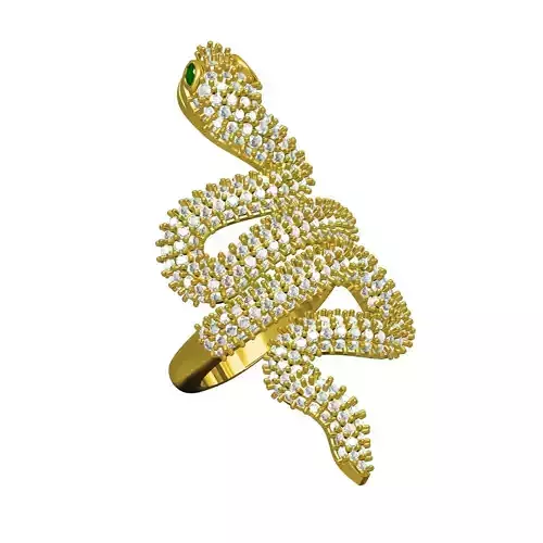 Snake Diamond Ring for Women