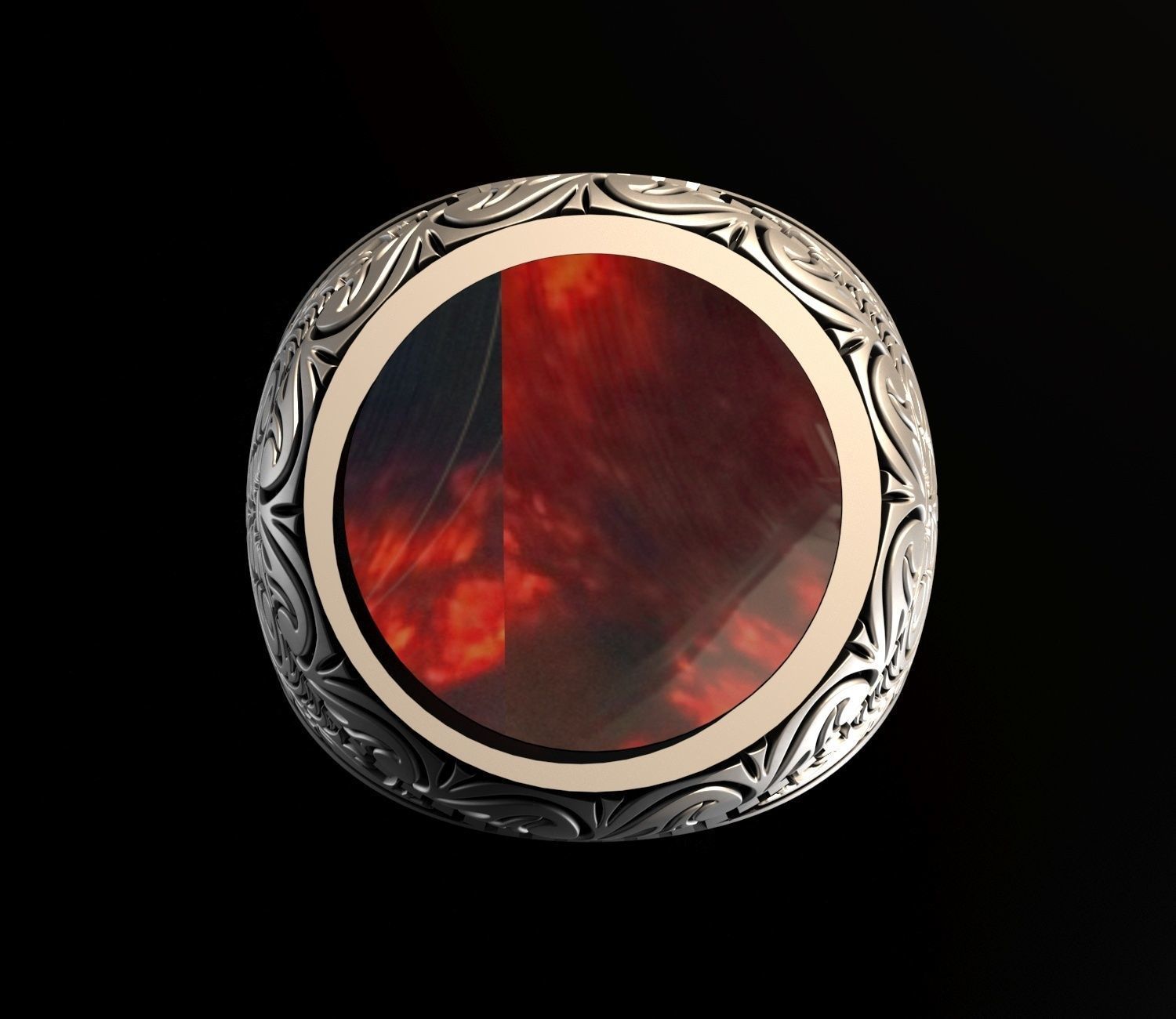 Mens Ring 3D print model_3