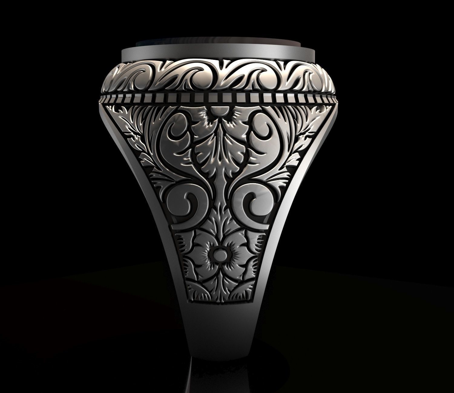 Mens Ring 3D print model_1