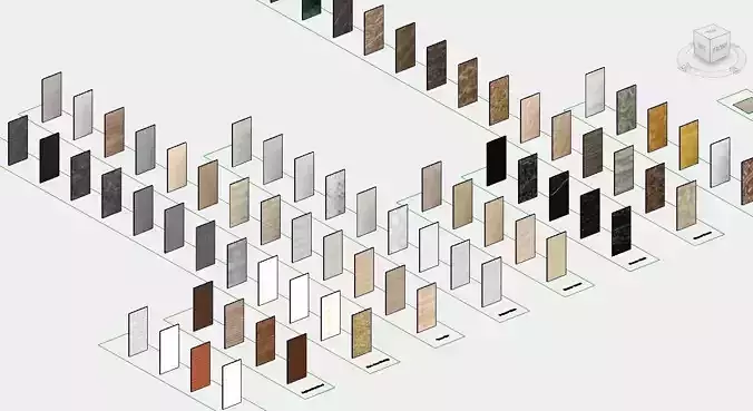 Material - Texture Revit Family 3D model