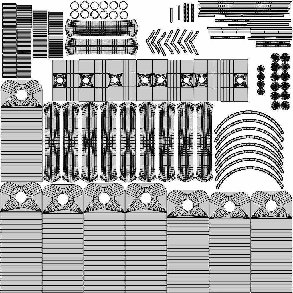 Old rusty shackles 3D model_6