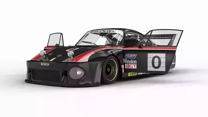 Porsche 935 77 1977 Daytona Racing 3d model HQ 3D model