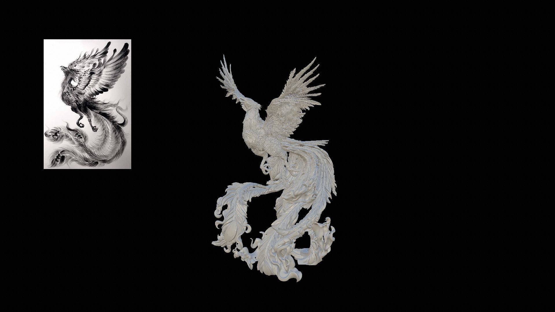  swan bird Low-poly 3D model_1