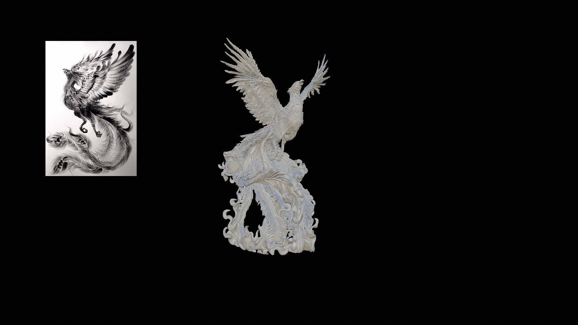  swan bird Low-poly 3D model_2