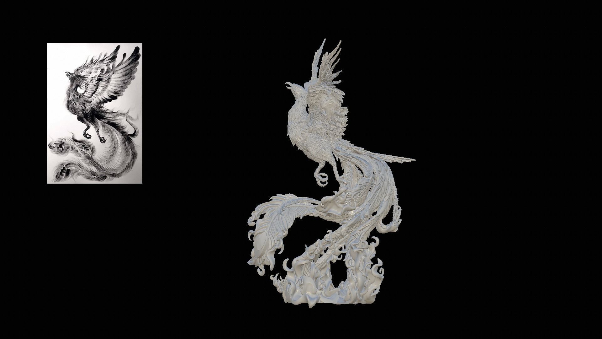  swan bird Low-poly 3D model_4