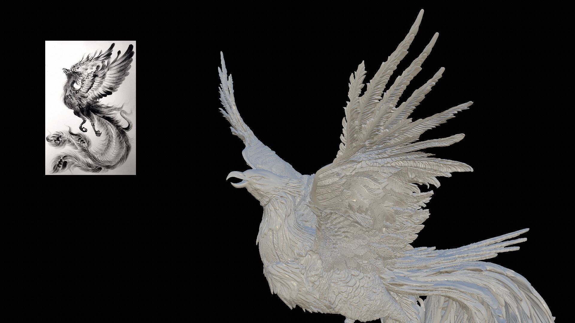  swan bird Low-poly 3D model_3