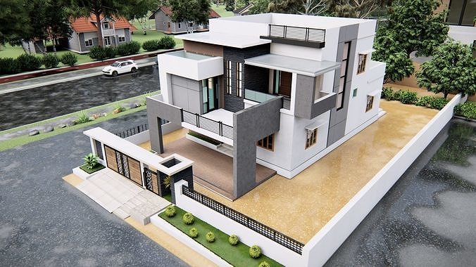 House 3 3D model 4