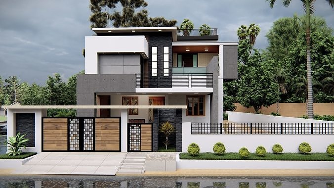 House 3 3D model 7