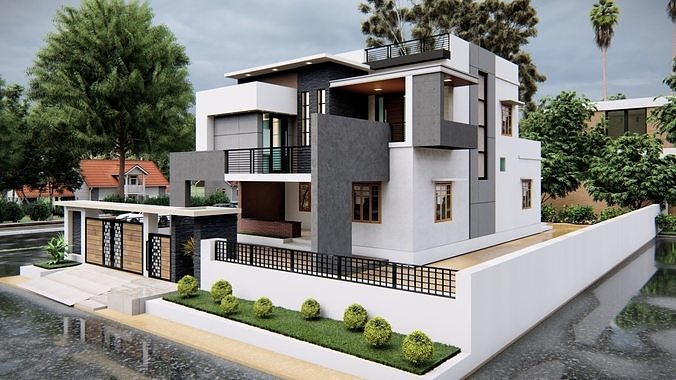 House 3 3D model 2
