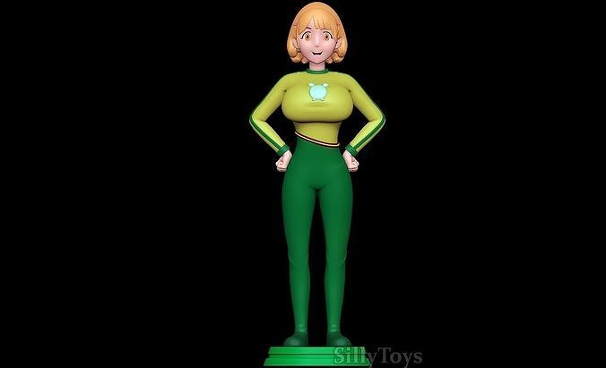 Ryoka Narusawa with Yolkian outfit 3D print model