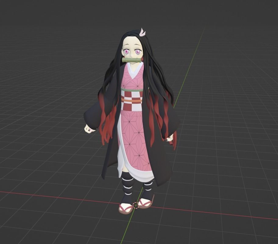 Nezuko Kamado - Demon Slayer 3D model_6