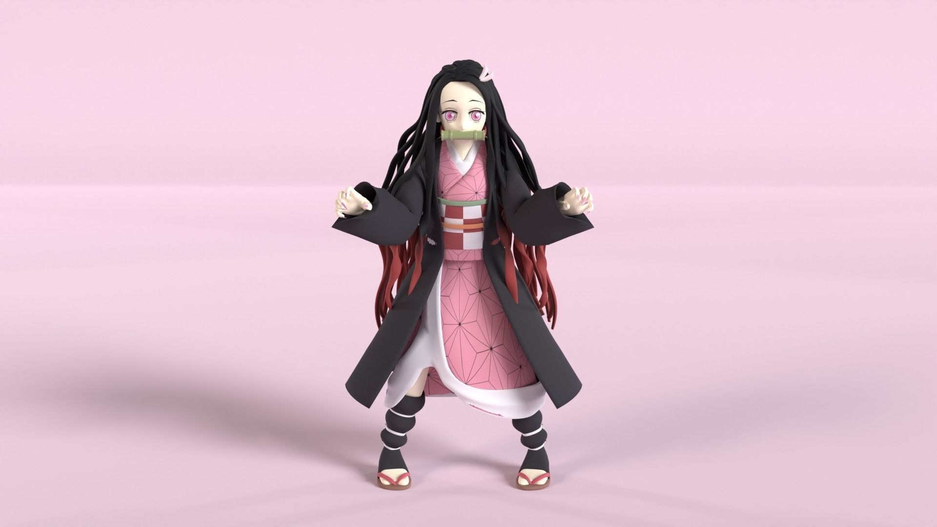 Nezuko Kamado - Demon Slayer 3D model_5