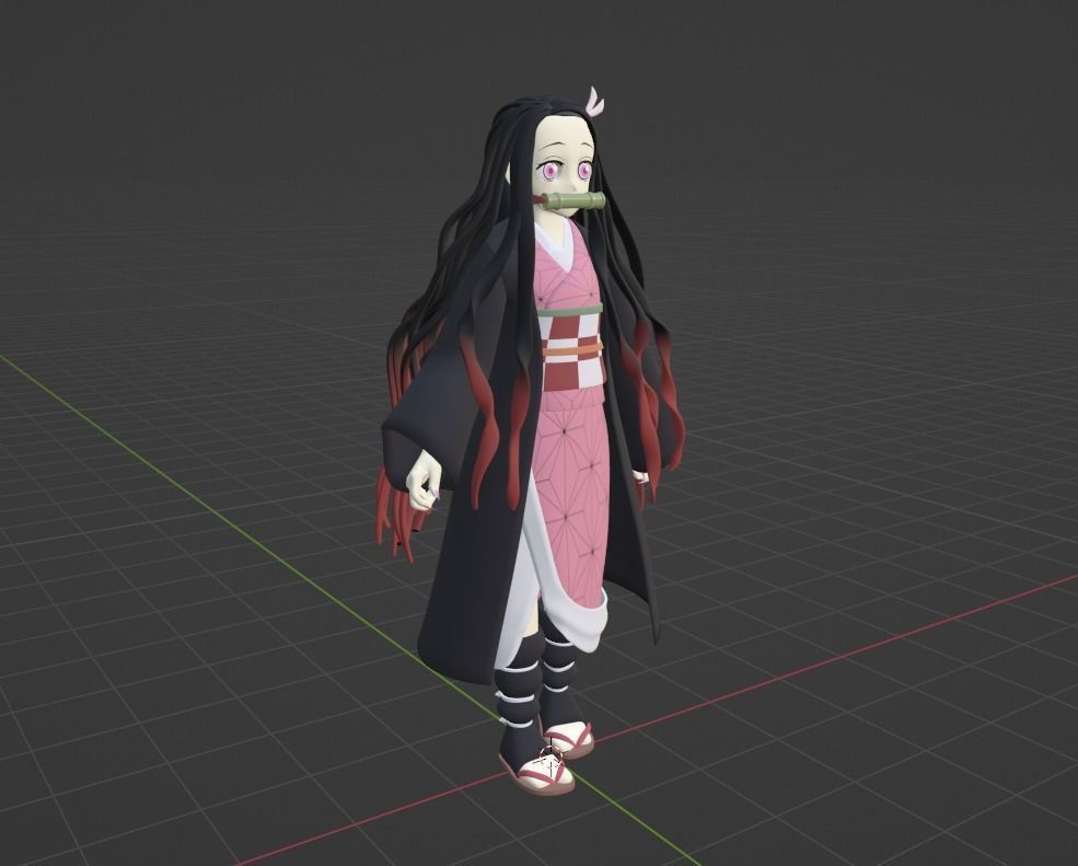 Nezuko Kamado - Demon Slayer 3D model_7