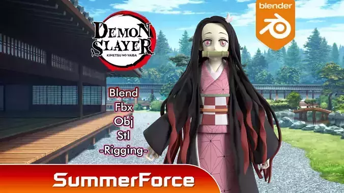 Nezuko Kamado - Demon Slayer 3D model