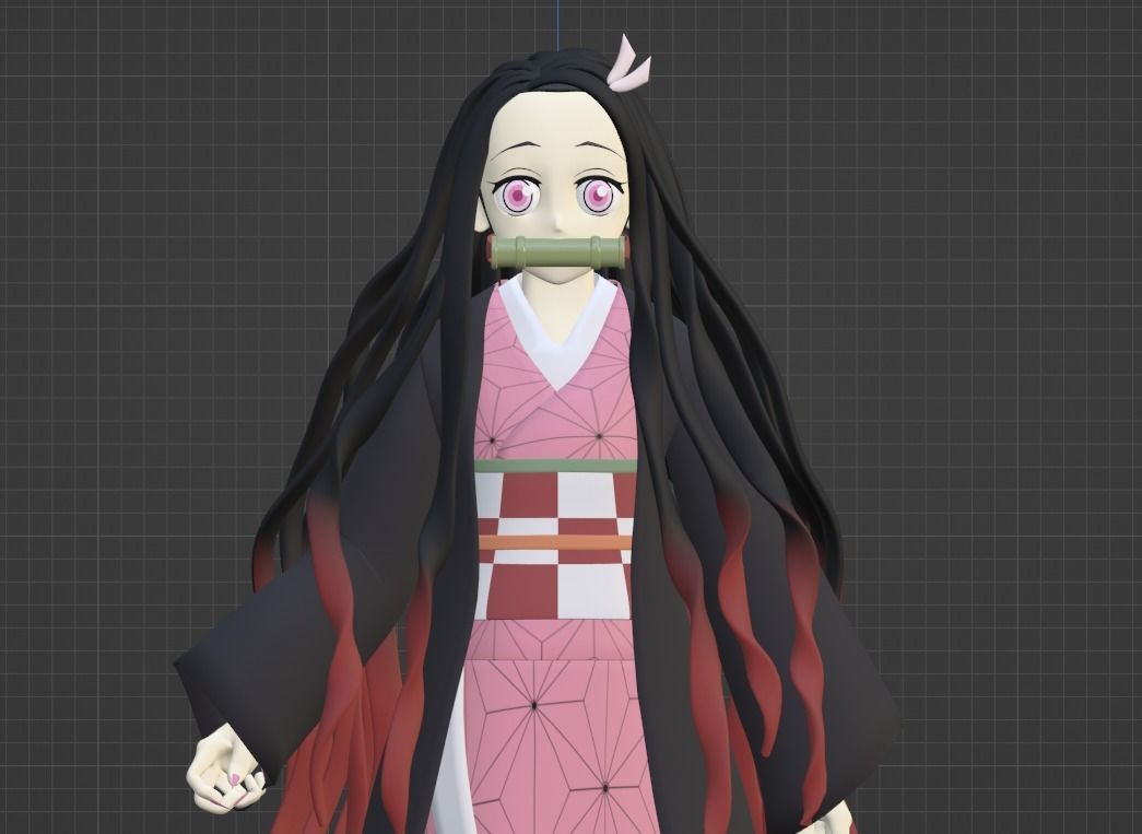 Nezuko Kamado - Demon Slayer 3D model_10