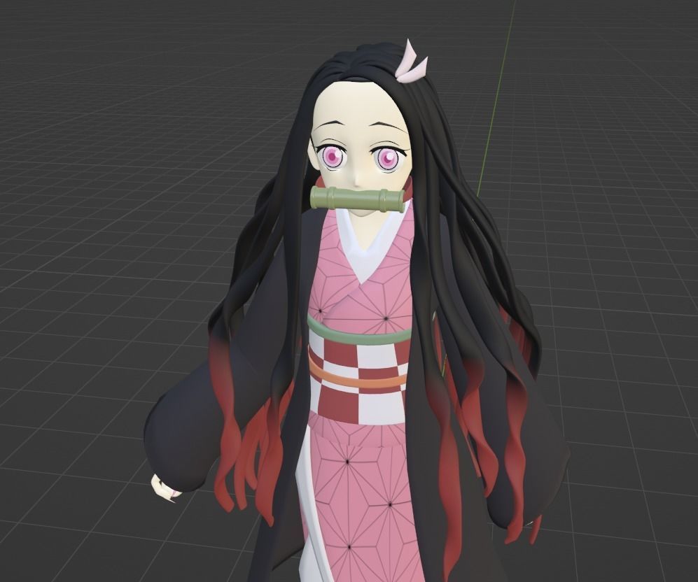 Nezuko Kamado - Demon Slayer 3D model_9