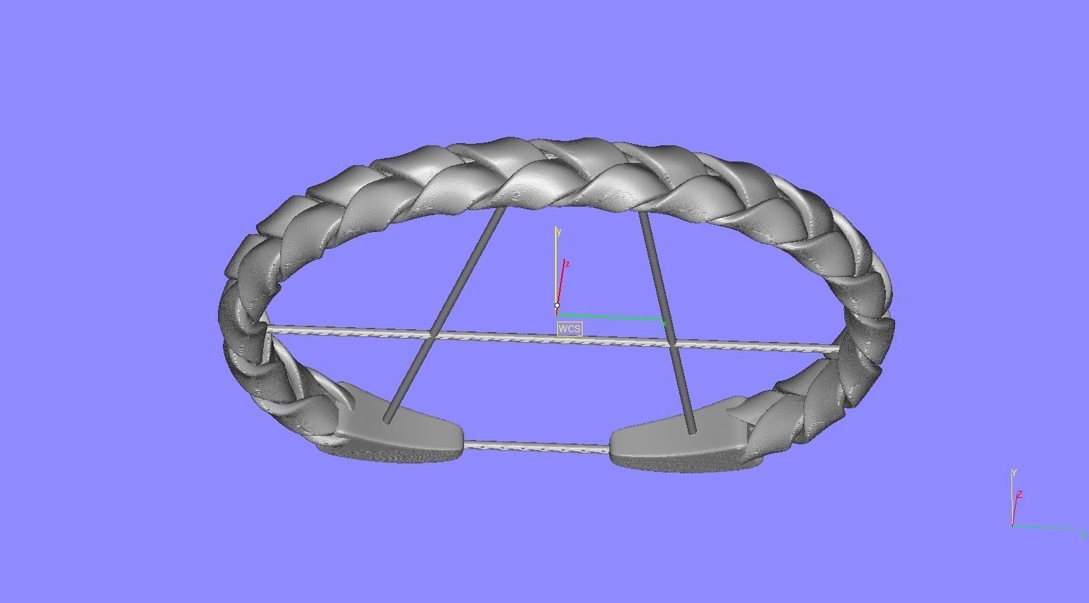 Antique Knot Style Wist Bangle Bracelet 3D print model_13