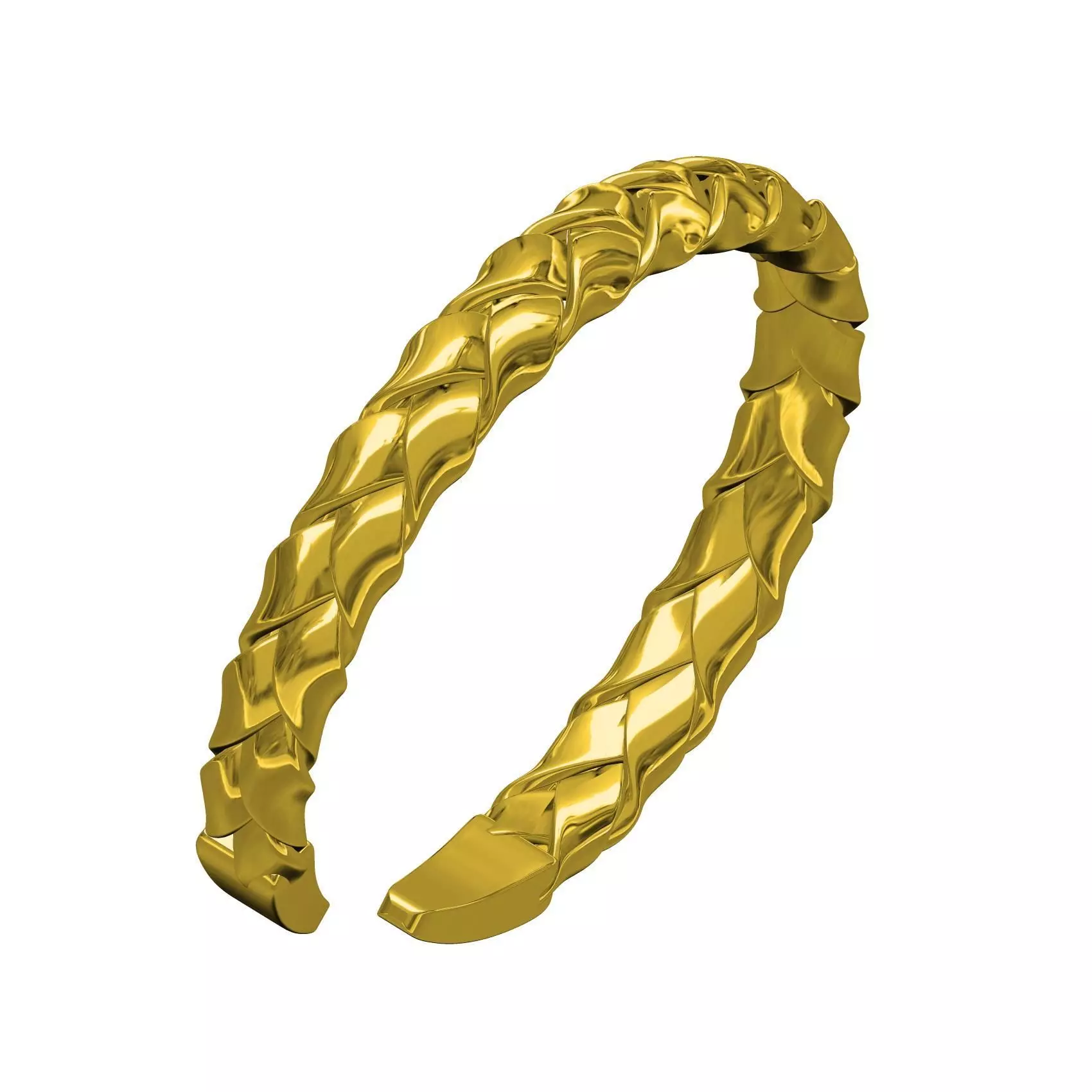 Antique Knot Style Wist Bangle Bracelet 3D print model_0