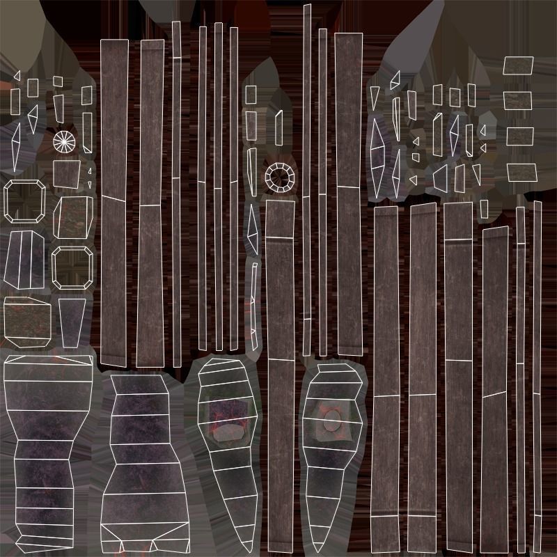 Axe - Obsidian Low-poly 3D model_6