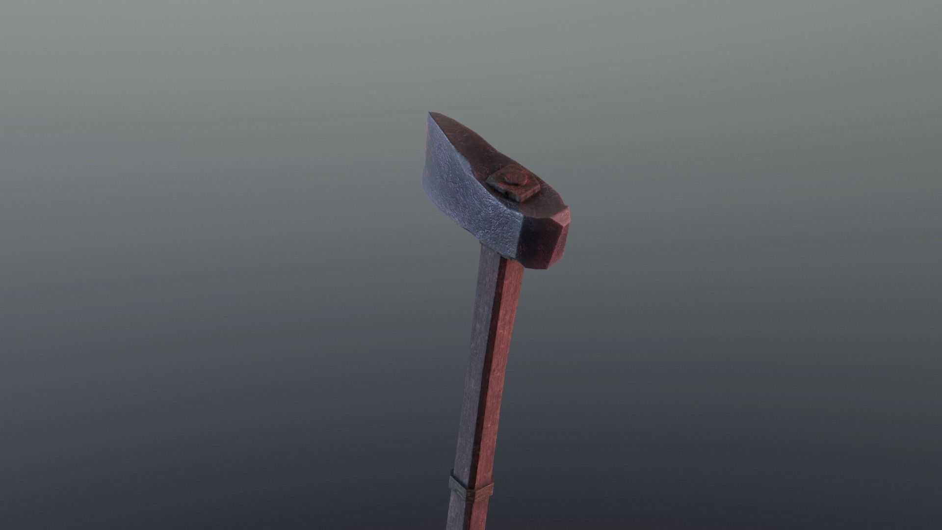 Axe - Obsidian Low-poly 3D model_2