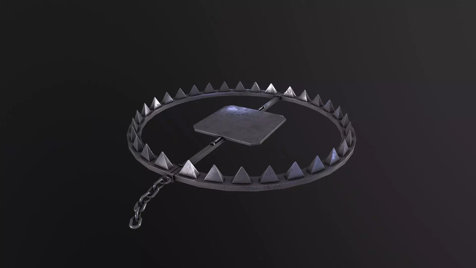 Bear Trap 3D Model Low-poly 3D model_0