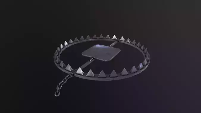 Bear Trap 3D Model Low-poly 3D model
