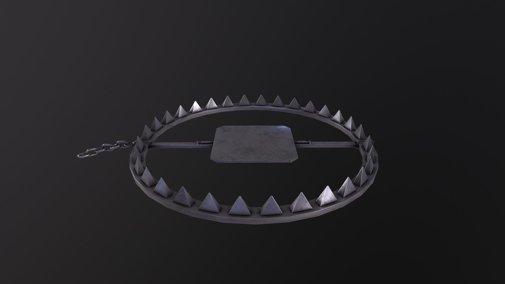 Bear Trap 3D Model Low-poly 3D model_2