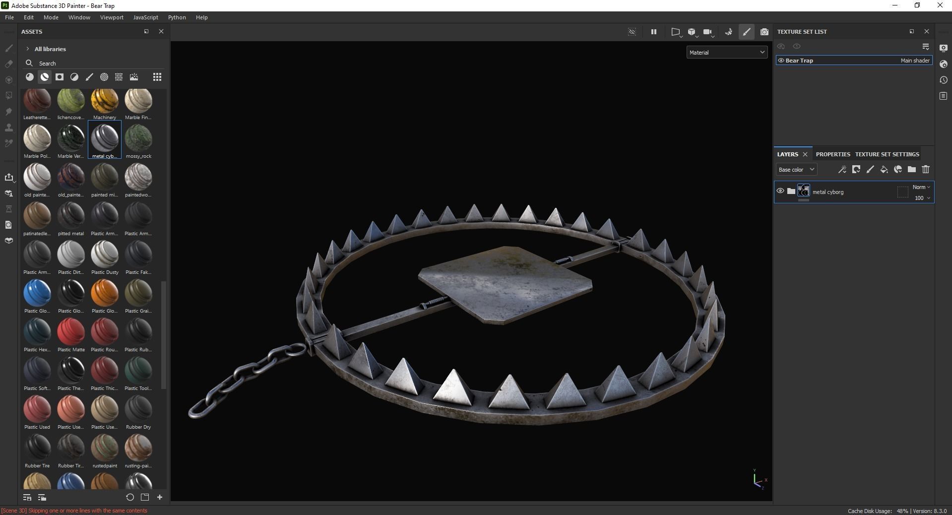 Bear Trap 3D Model Low-poly 3D model_6