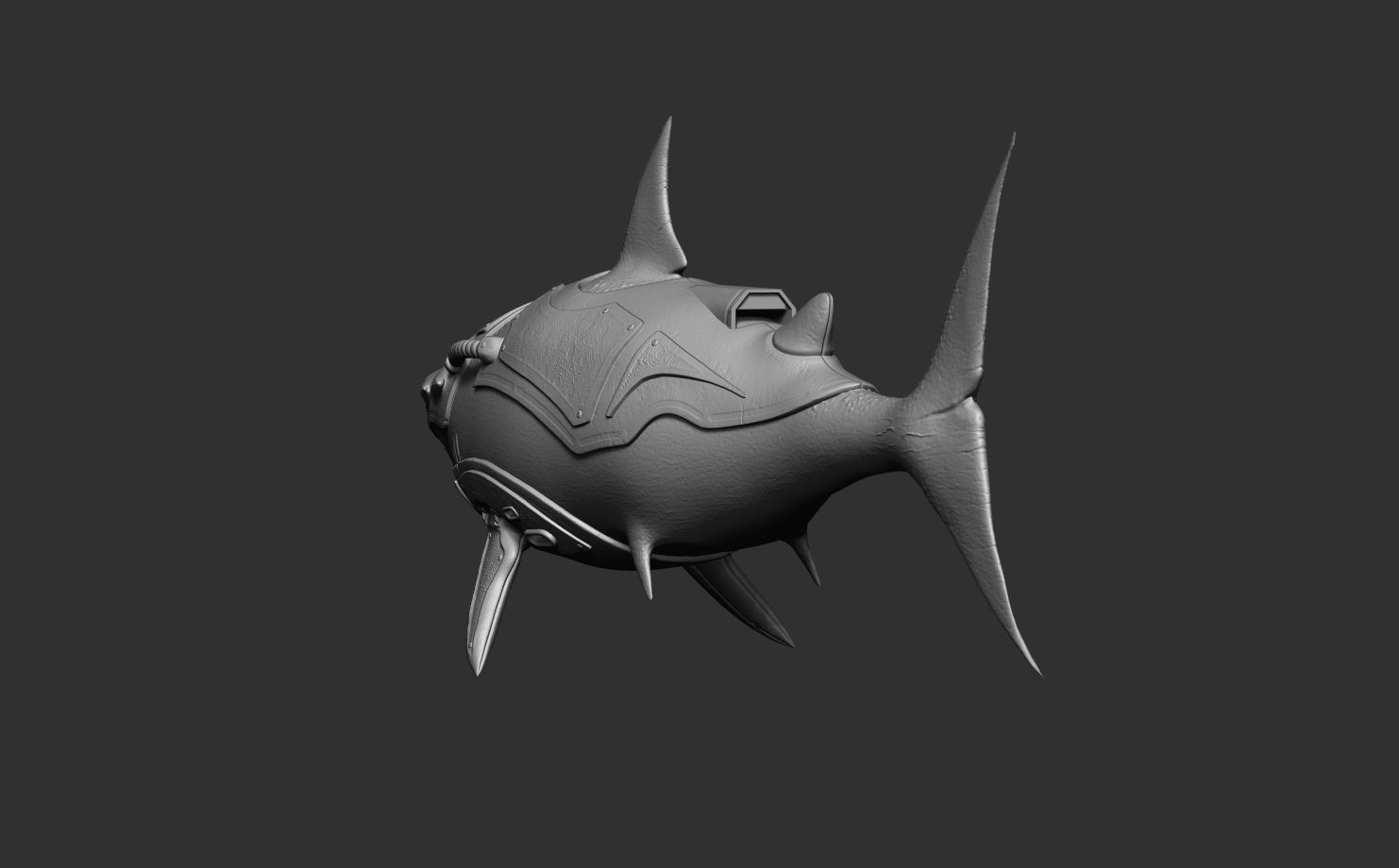 Warrior Shark 3D print model_4