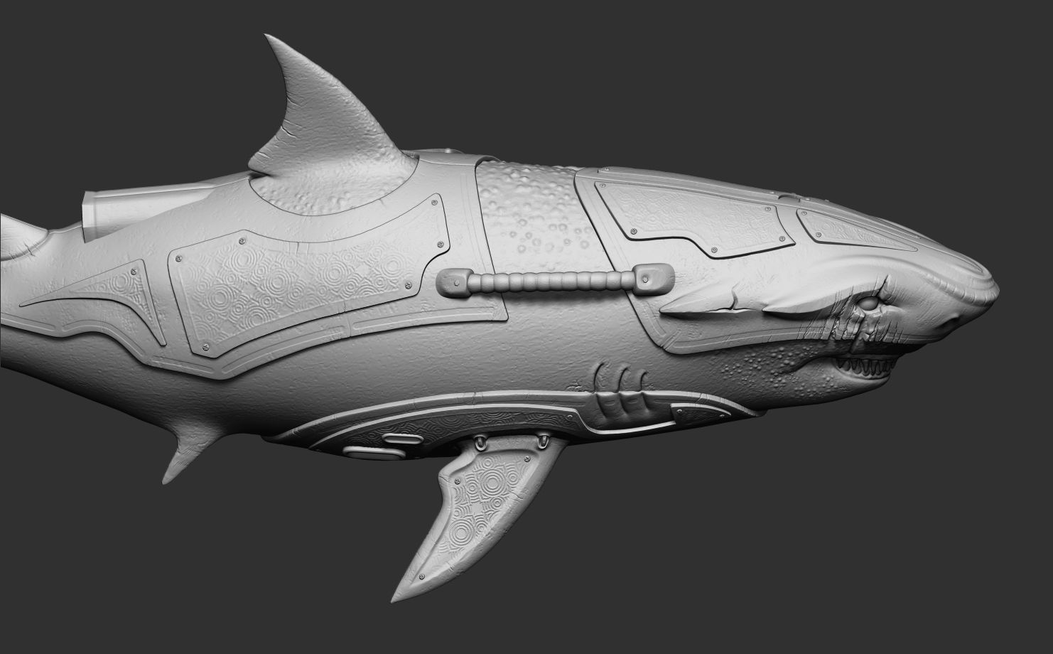 Warrior Shark 3D print model_5