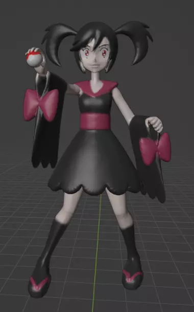 Kali pokemon trainer 3D print model_0