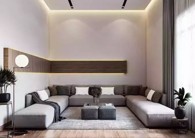 Modern Living Free 3D model