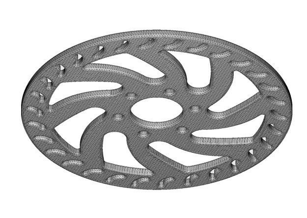 Bicycle Disc Rotor Toy 3D model_3