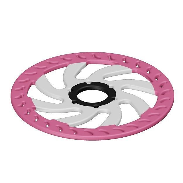 Bicycle Disc Rotor Toy 3D model_1