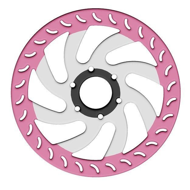 Bicycle Disc Rotor Toy 3D model_7
