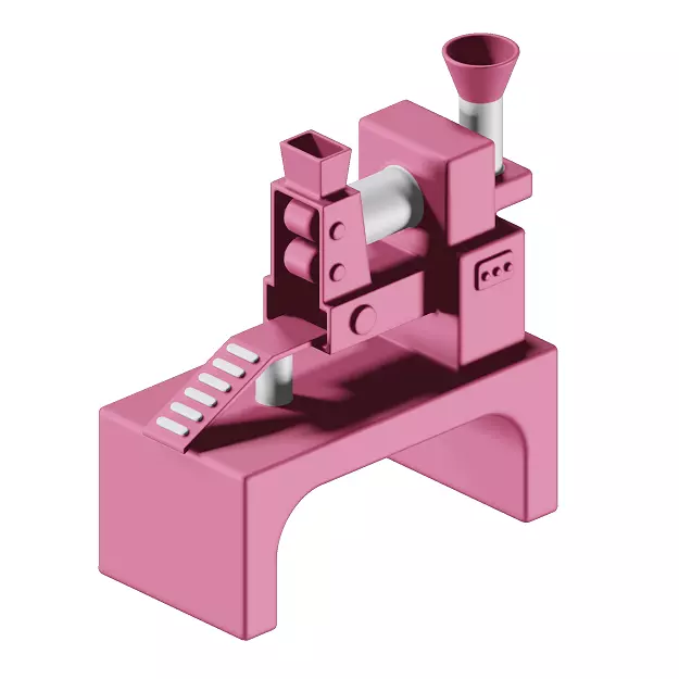 Food Processing Machinery Toy 3D model_0