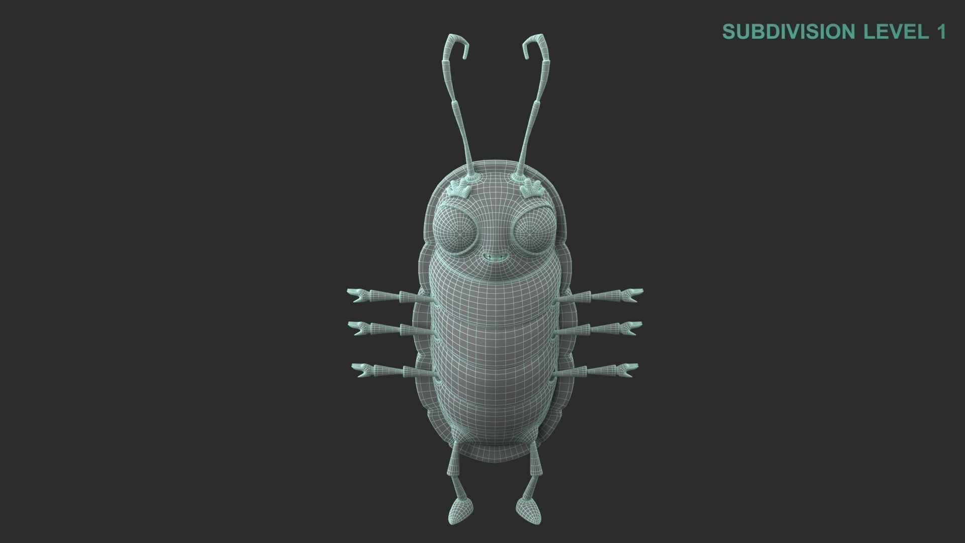 Cartoon Beetle Character 3D model | CGTrader