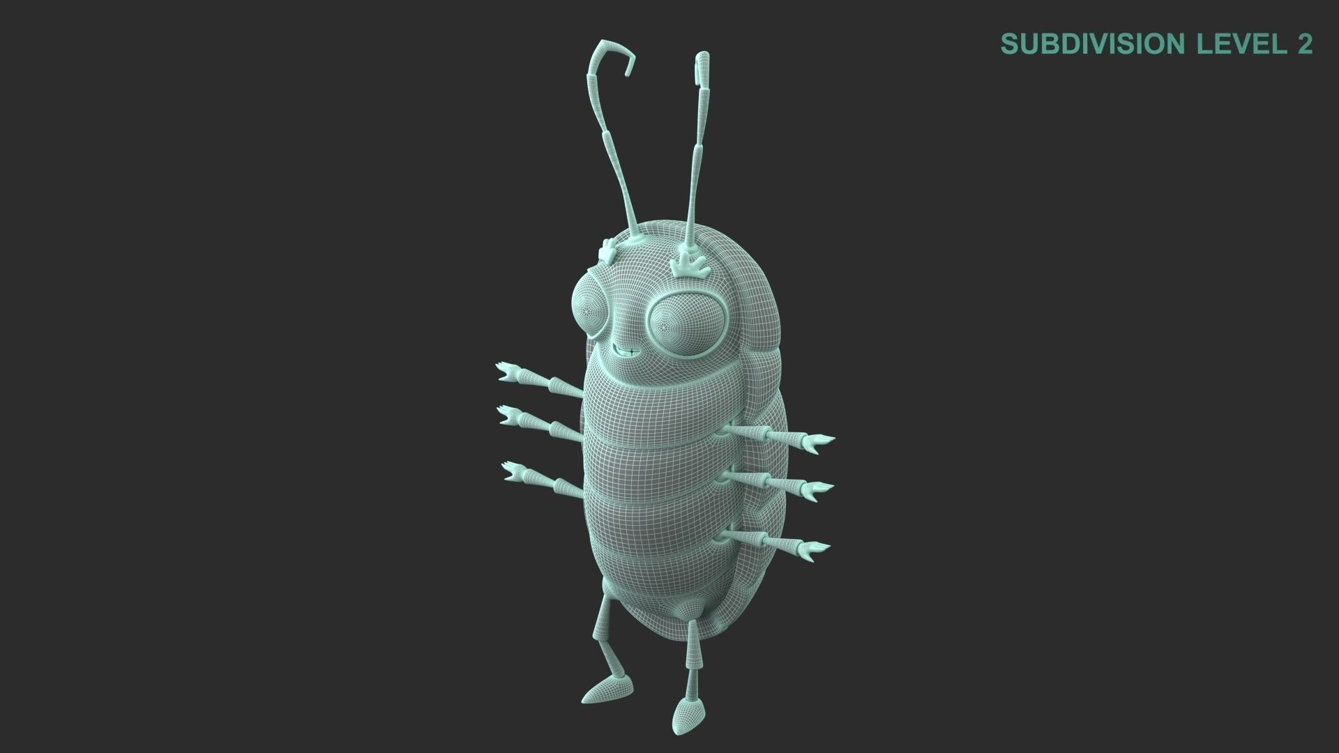 Cartoon Beetle Character 3D model | CGTrader