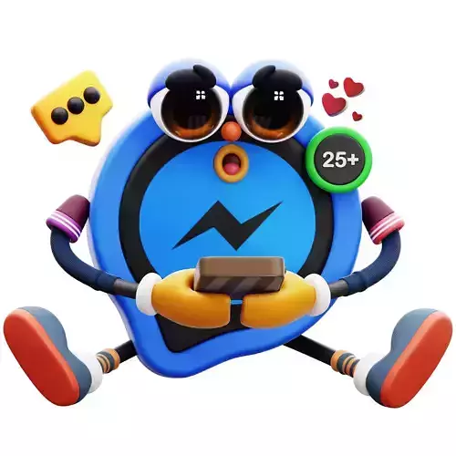 Messager Sticker Mascot 3D Icon