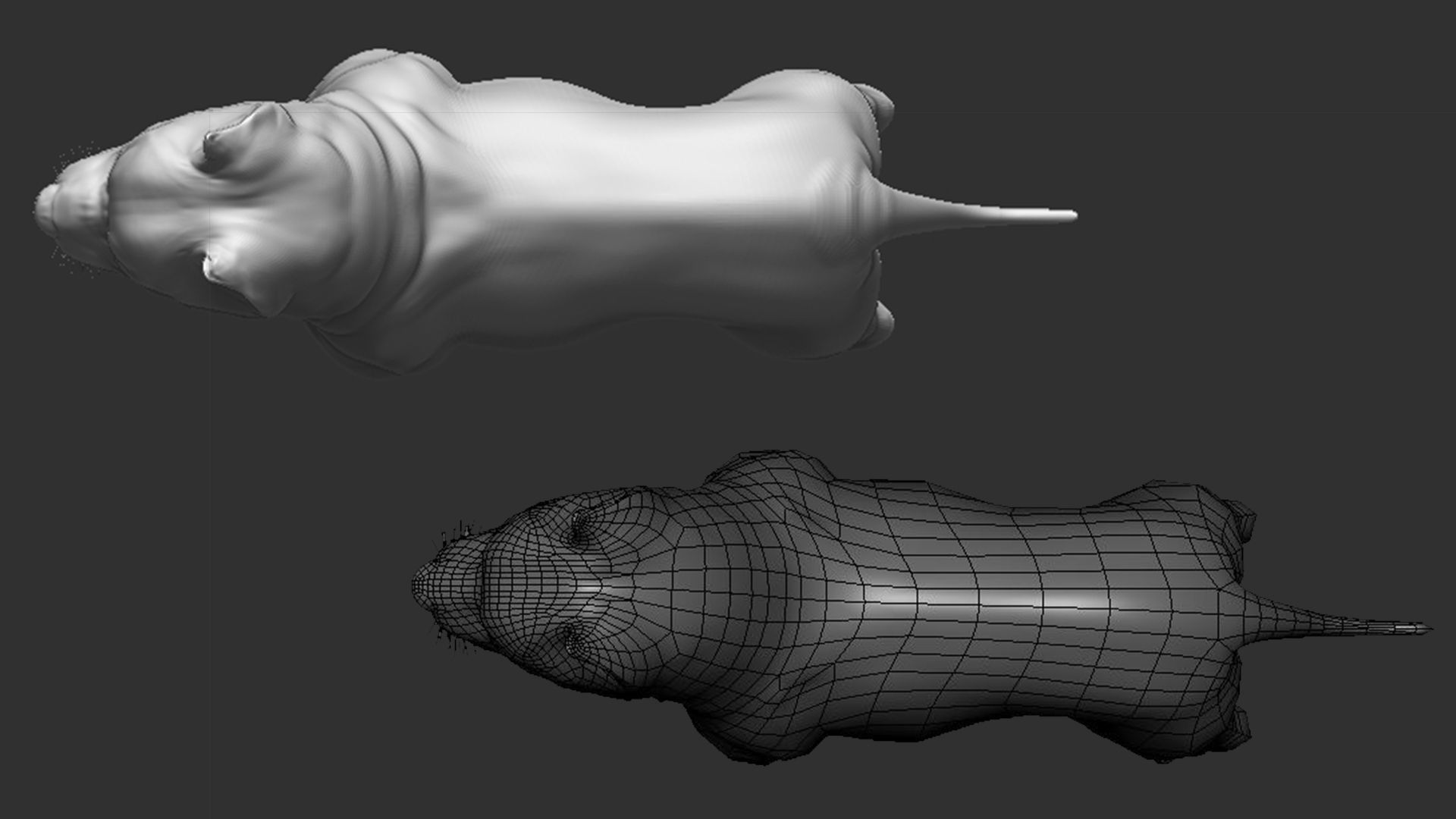 Pitbull Dog 3D model_5