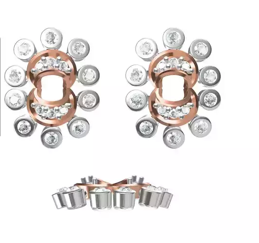 Women Earrings STL JCD Details 3D print model