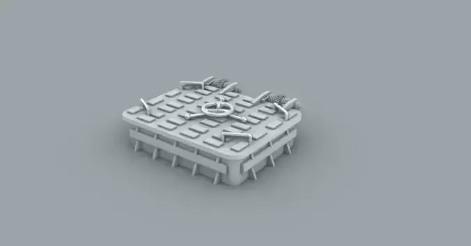 Hatch 1 Low-poly 3D model