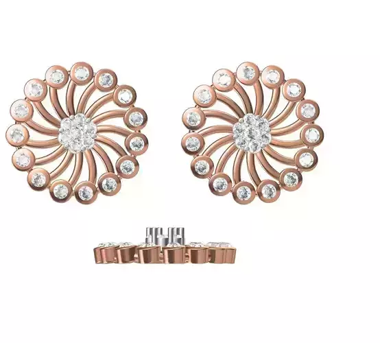 Women Earrings STL JCD Details 3D print model